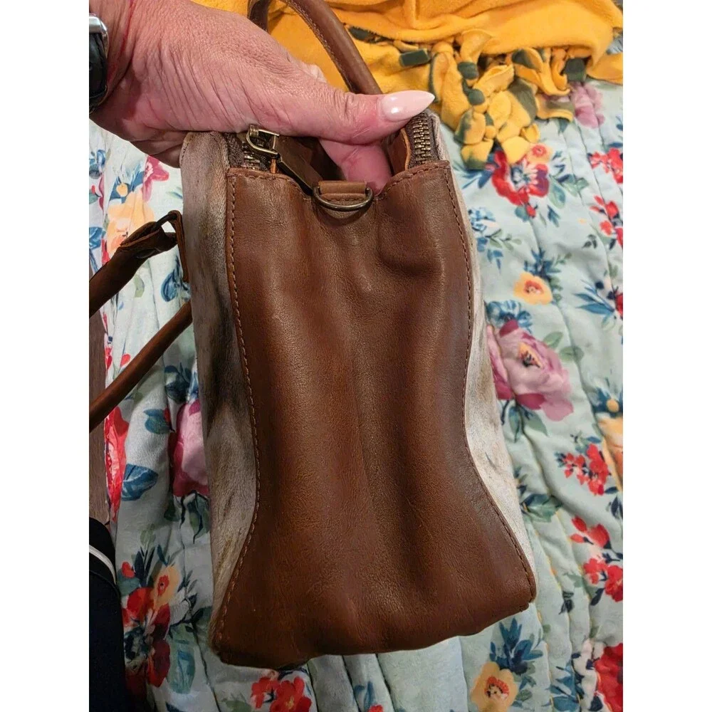 Nena and Co La Reyna OOAKSHELL Tie Dye Leather Bag